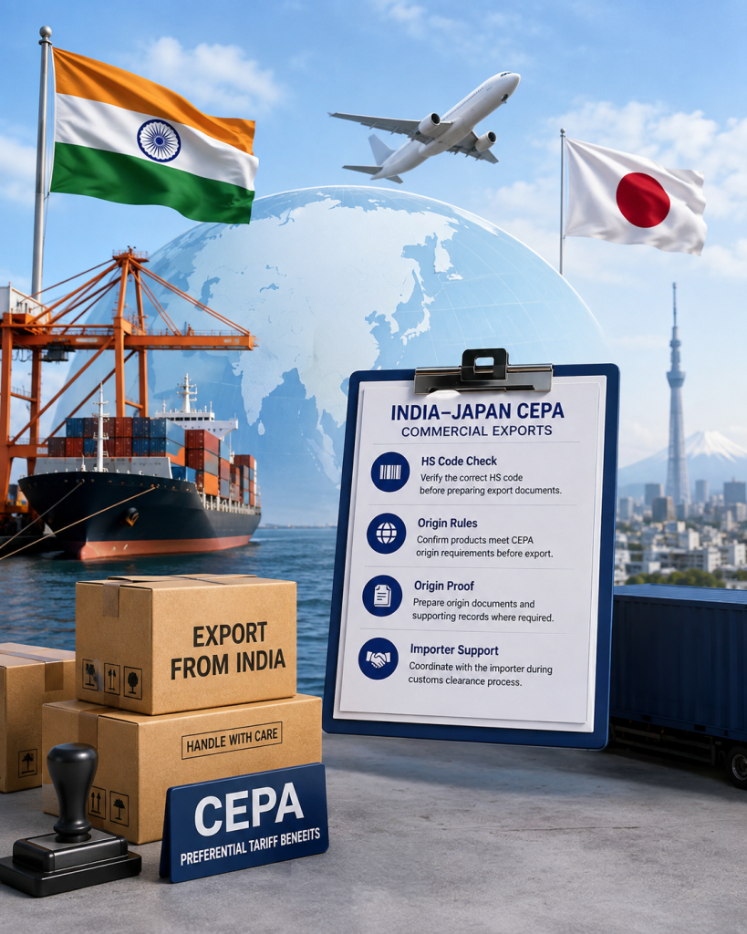 International courier to Japan from India